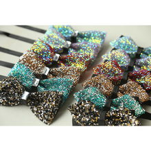 唯简2007男领结水晶水钻满天星水钻领 宴会夜店闪钻结婚新郎煲呔