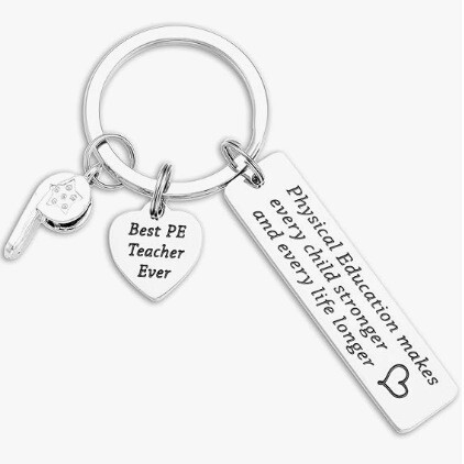 Cross-Border Popular Item for Male and Female Students: Pe Whistle Charm Keychain, a Gift for Gym Teachers and Students