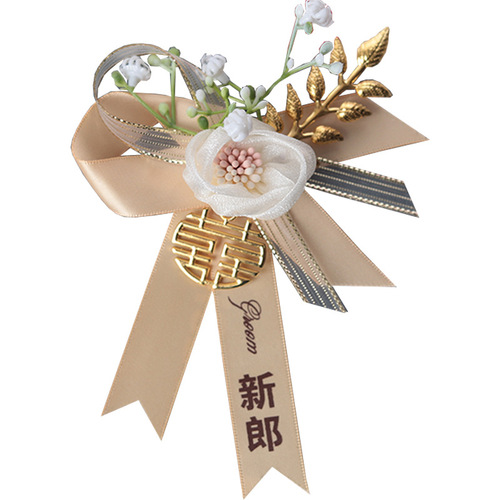 WBZ7 super fairy style beautiful bride and groom wedding corsage groomsmen bridesmaid wrist flower accessories full set parent