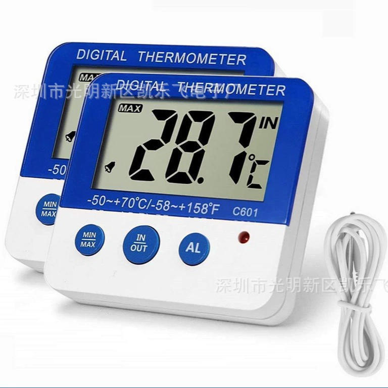 C601 домашний внутренний и наружный термометр домашний холодильник домашнее животное электронный термометр морозная сигнализация