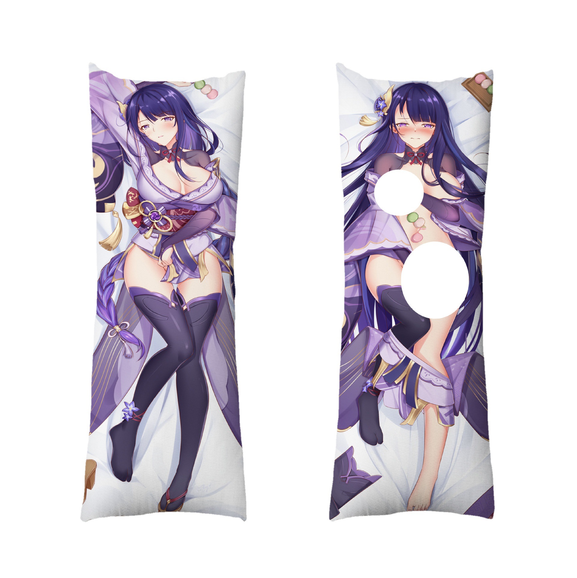 Coussin de Taille Réelle Genshin Impact - Housse de Coussin Raiden Shogun