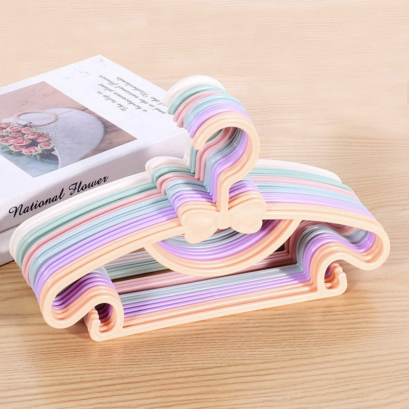 Бант дети вешалка пластиковая бытовая детская одежда нескользящая без следов новорожденный ребенок вешалка