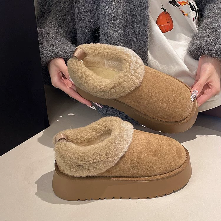 High boots platform, warm shoes for leisure