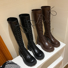 网红爆款马丁靴女2025年秋冬新款潮ins高级感骑士靴百搭瘦瘦长靴