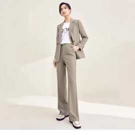 欧美外贸亚马逊速卖通wish新款女士西装两件套职业休闲西装套装