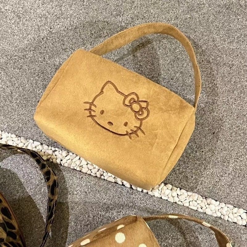 Ins New Suede Bag, Convenient Makeup and Toiletry Bag, Travel Storage Bag, Large Capacity, Three-Dimensional Handbag Y52