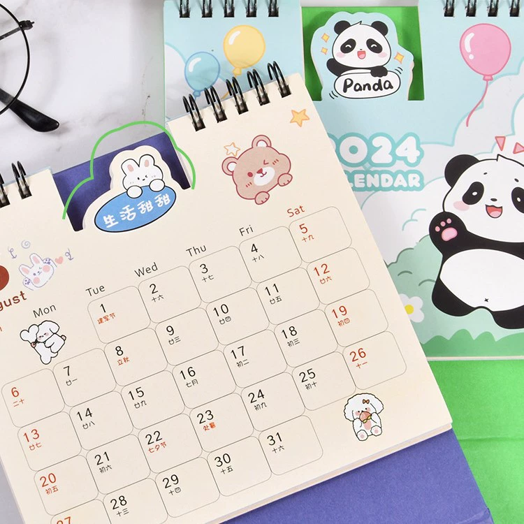 Cartoon desk calendar, 2023