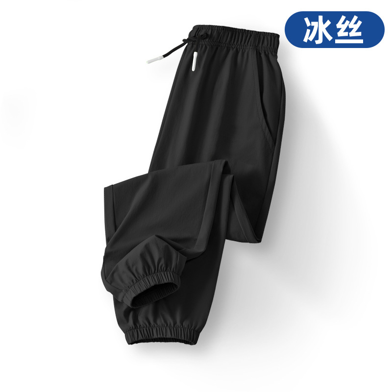 Boys' Quick-Dry Pants 2025 Summer New Children's Mosquito-Proof Pants Thin Summer Loose Casual Ice Silk Sports Pants