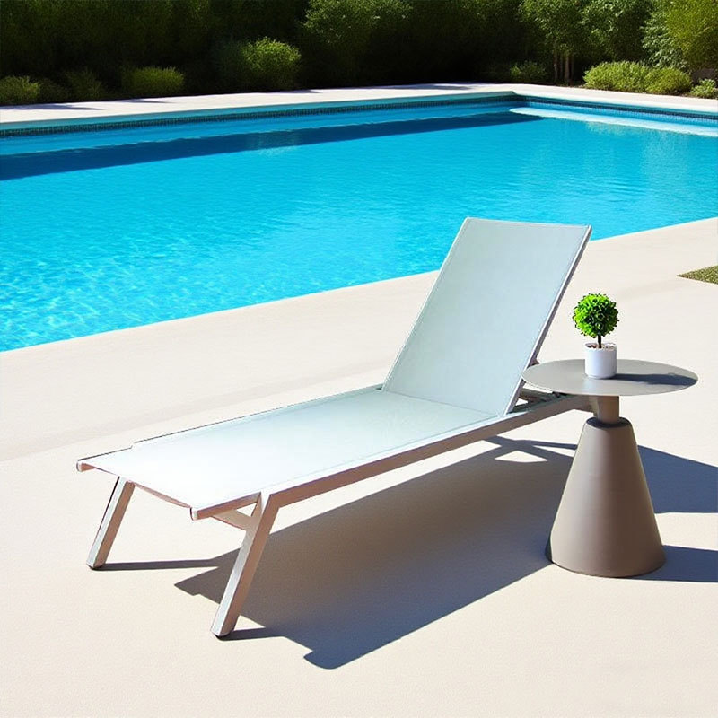 Silla de playa al aire libre balcón al aire libre villa junto a la piscina silla de playa plegable portátil silla de patio europea