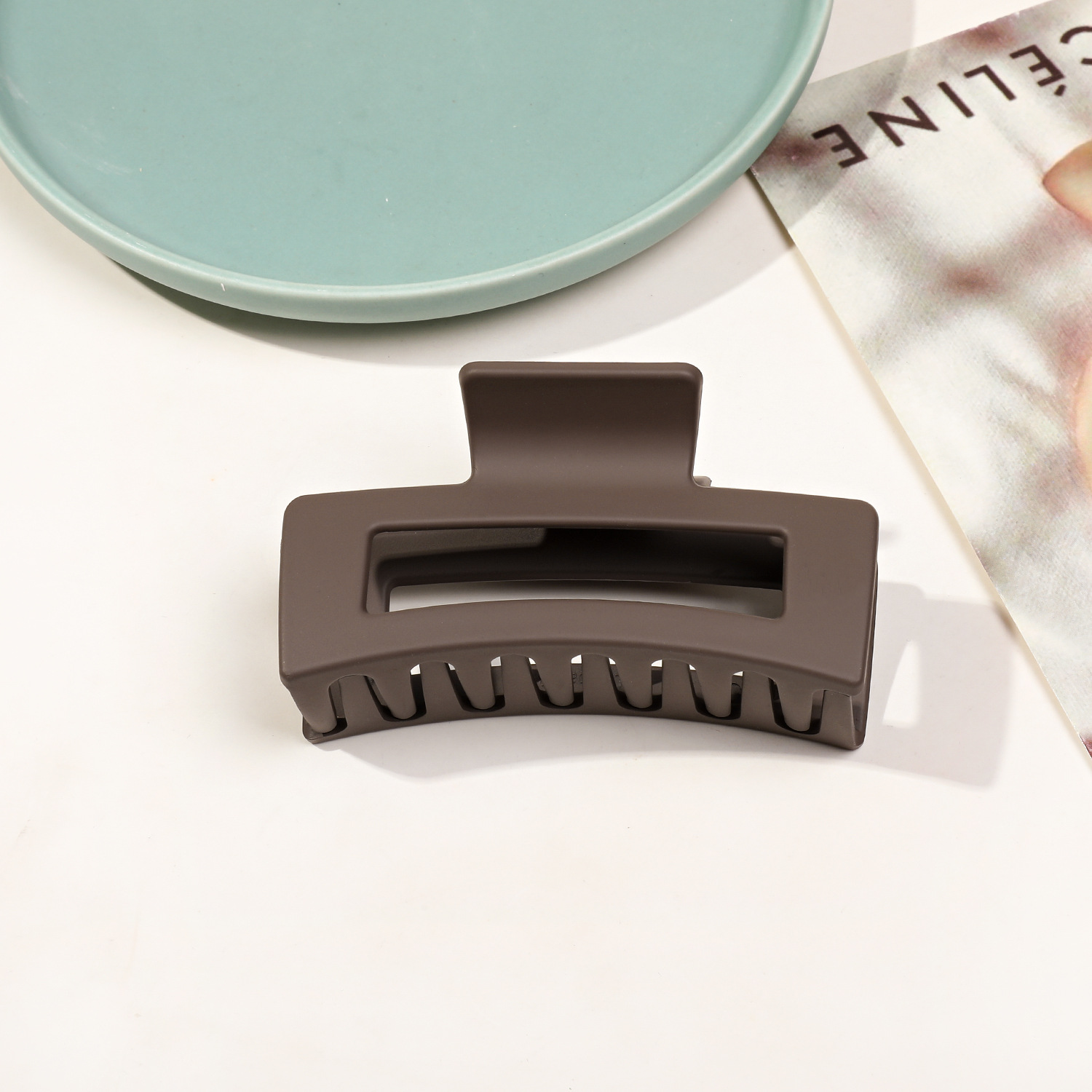 8.5cm 사각 반투명 다크브라운 18