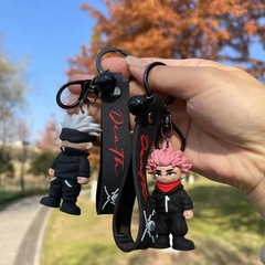 呪術回戦ZERO五条悟公仔キーホルダーフィギュアかわいい漫画人形置物虎杖悠仁