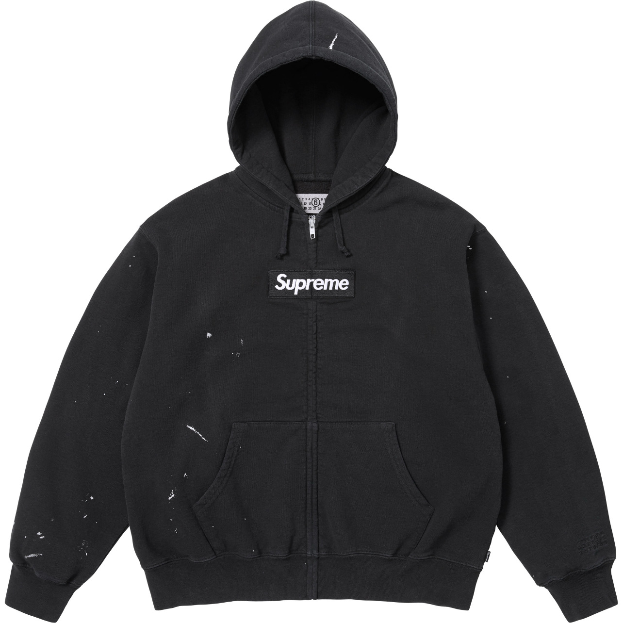 E612# zipper sweatshirt black / S