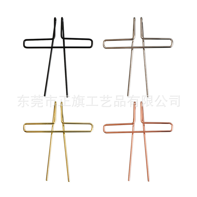 Zhengqi fábrica de color creativo galvanoplastia clip de libro tridimensional 88mm clip de metal de oro negro en stock suministro