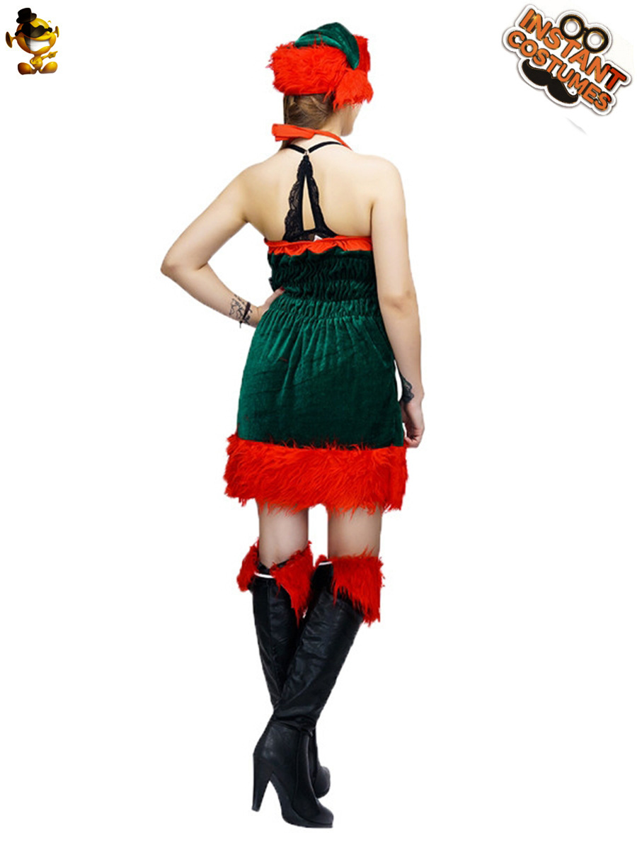 Navidad sexy vestido de Navidad princesa vestido de fiesta cos etapa rendimiento ropa distribución al por mayor