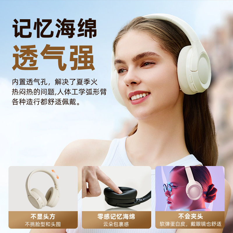 新型ANC積極的にノイズを低減するヘッドセット式bluetoothヘッドセットの長さが長くて、簡単な折りたたみ式無線競合ヘッドセットです。|undefined