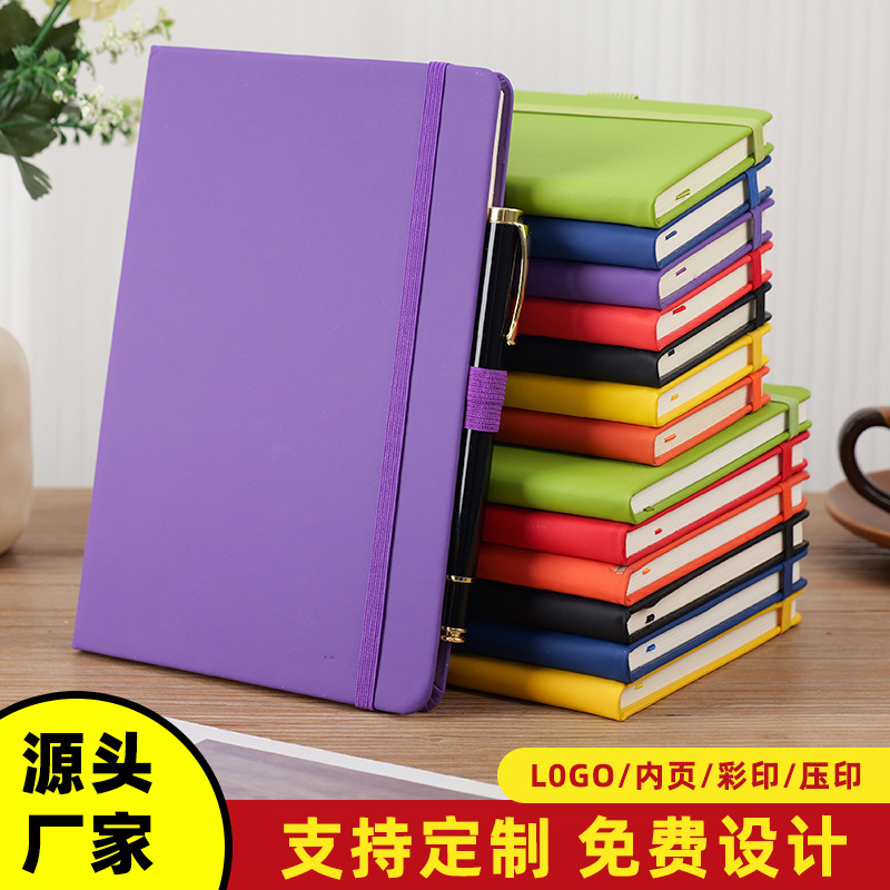 Cuaderno de correas de comercio exterior europeo y americano Cuaderno grueso personalizado a5 Cuaderno de alto valor Cuaderno al por mayor a6b5