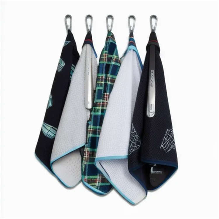 Factory Wholesale Microfiber Pineapple Grid Waffle Double-Sided Printed Beach Towel Adult Sports Super Absorbent Towel