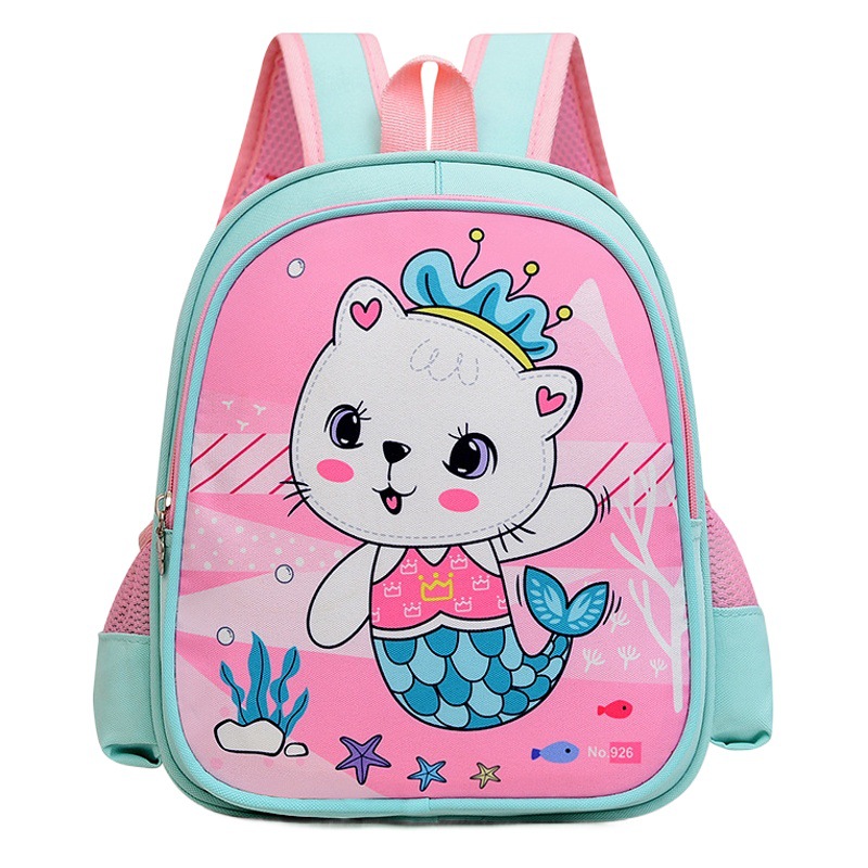 El Comercio exterior Kindergarten de dibujos animados lindo niños mochila gran clase media niños y niñas bebé pequeña mochila