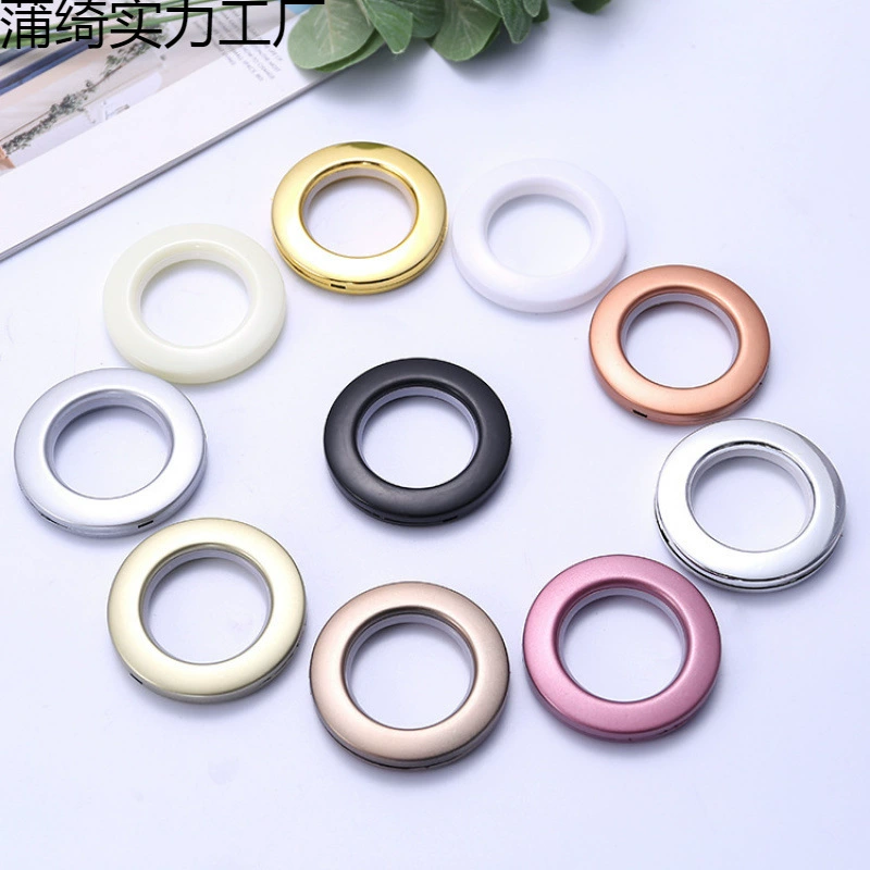 Foreign trade direct supply creative perforated curtain buckle flat roman ring multi-color accessories roman ring