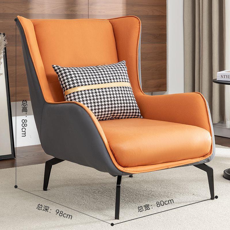 Dormitorio moderno de una sola silla simple sala de estar se puede acostar sofá individual de lujo ligero balcón perezoso diseñador de sofá doméstico