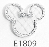 2024 nueva cabeza beige aleación rhinestone joyería de uñas mezclado lote pintura al óleo arco diamante anillo decoración de uñas al por mayor