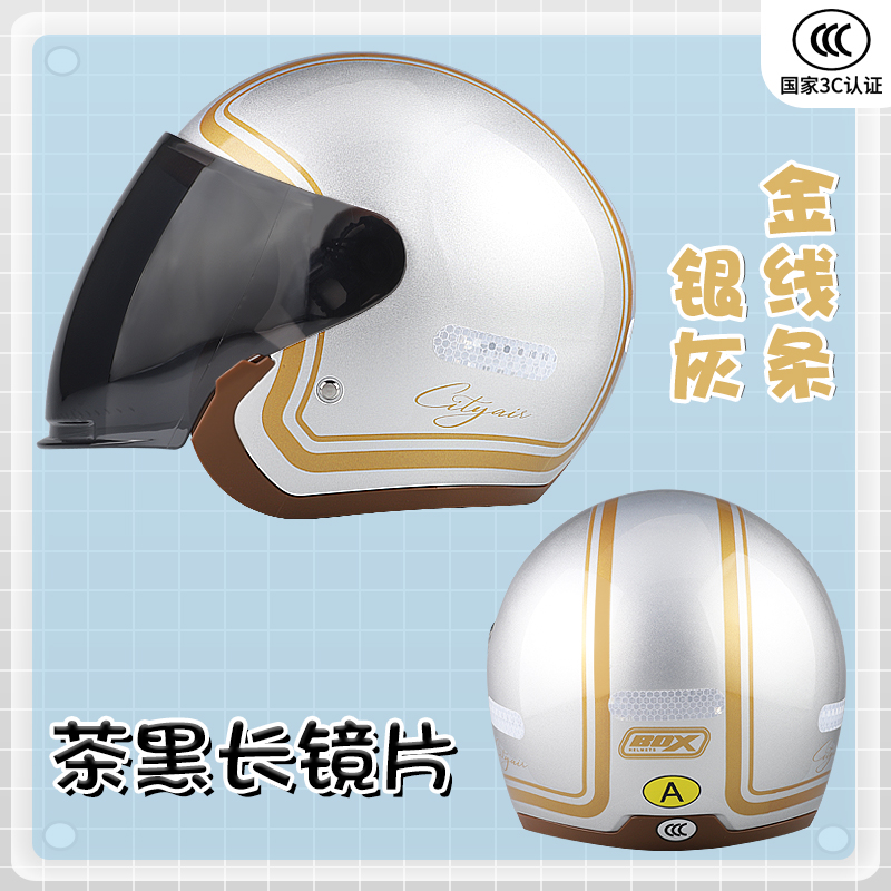 3C Certified Electric, Katong Auto Parts and Accessories - deluxe-silver-lines-black-lens