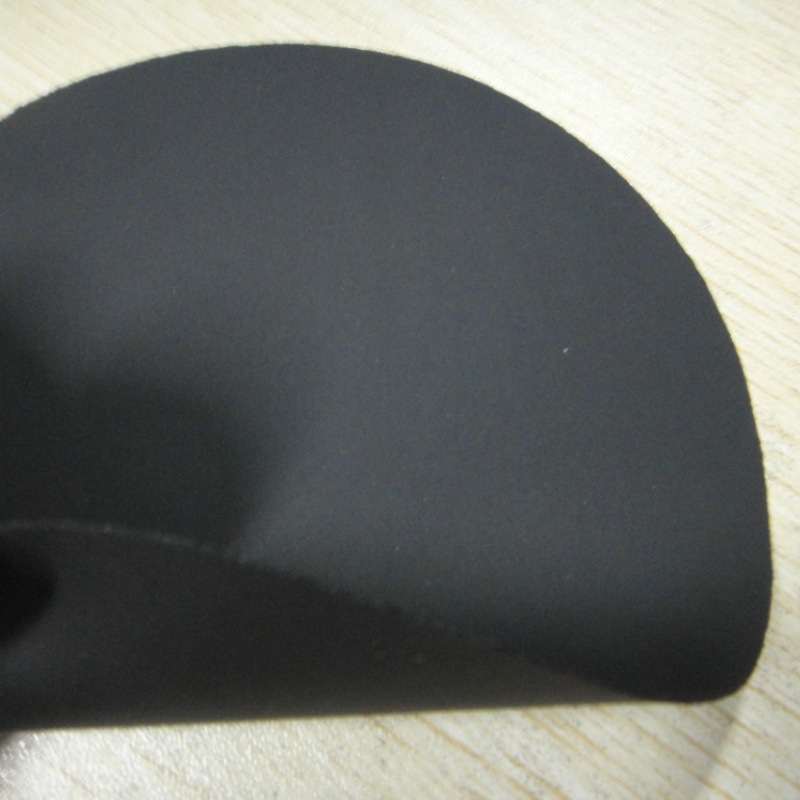 黑色聚氨酯PU复合针织布耐磨防水布有弹性透气透湿服装面料