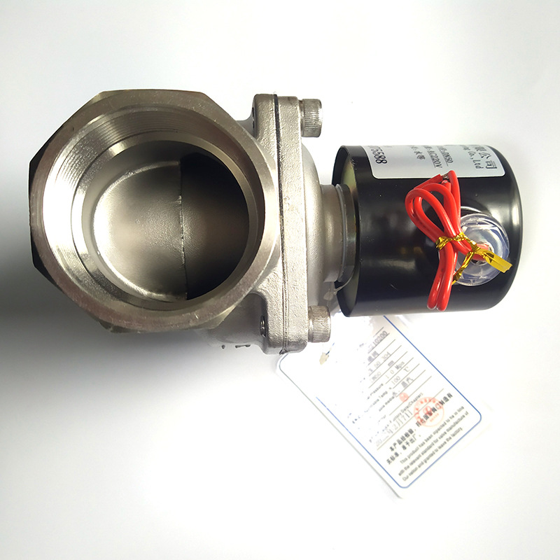 不锈钢电磁阀水阀220V24V水管常闭控制开关电子气阀放水6