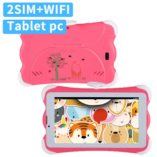 Cross-Border 7inch Tablet Computer with Dual Sim Card Slots, Bluetooth, Wifi, Android 14, Wholesale Student Tablet