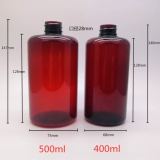 工厂批发PET400ml/500ml洗发水沐浴露瓶洗面奶瓶洗手液瓶洗洁精瓶