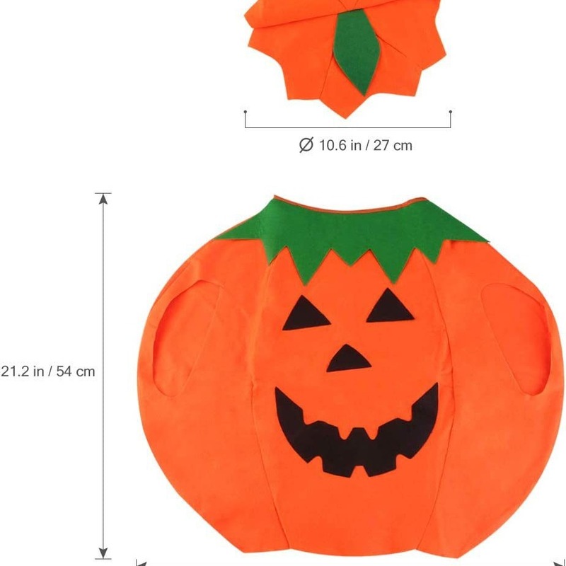 ハロウィーン子供服男の子女の子服カボチャ服セット演出幼稚园パフォーマンス服cosコスチューム|undefined