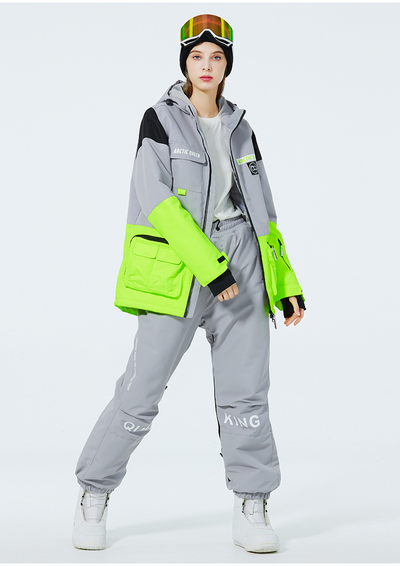 Men's Clothing Ski suit set for men and women couples warm and thick ski suit set single board double board ski suit_viptrois.com
