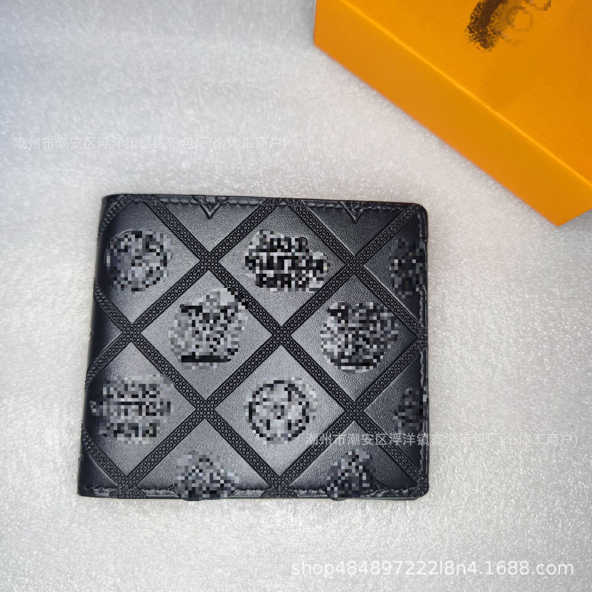 Cartera de moda de hombre transfronteriza europea y americana corta billetera de cuero real plegable para mujeres embalaje de cartera de suministro de comercio exterior Q217