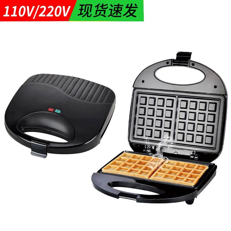Panini electric waffle machine, iron sandwich machine, bubble egg cake oven breakfast machine, three-dimensional heating