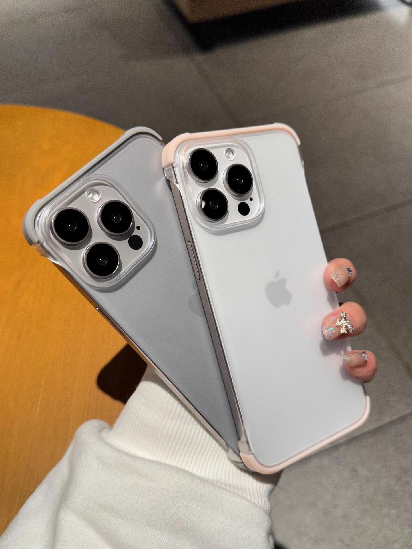 iPhone 16 telefon kılıfı için uygun, kenarsız ısı dağılımı, dört köşeden darbeye dayanıklı cilt hissi, Apple 15 Pro Max koruyucu kılıf 14
