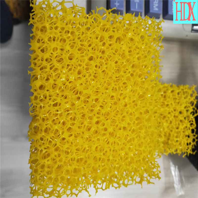 厨房家居用品硅胶海绵成型 彩色浸硅胶过滤绵 笑脸温感过滤海绵擦