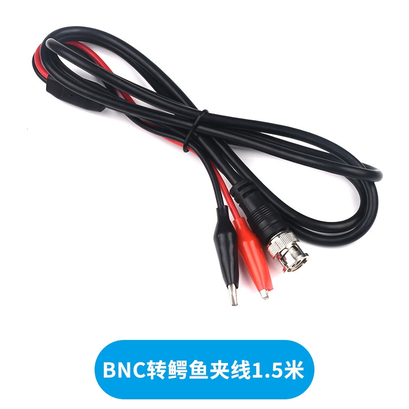 BNC вращающийся крокодиловый зажим BNCQ9 тестовая линия сигнала осциллограф обнаружение линии BNC пары двойного зажима общедоступно