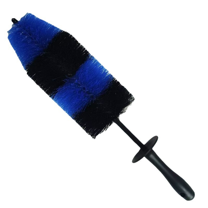 Long handle curved tire brush car cleaning tool cleaning brush motorcycle wheel brush large engine brush
