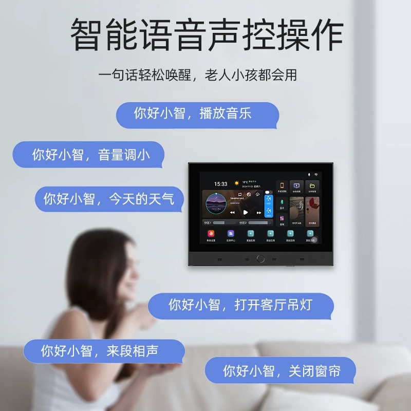 T7 smart voice ceiling speaker home Bluetooth ceiling speaker embedded indoor home background music