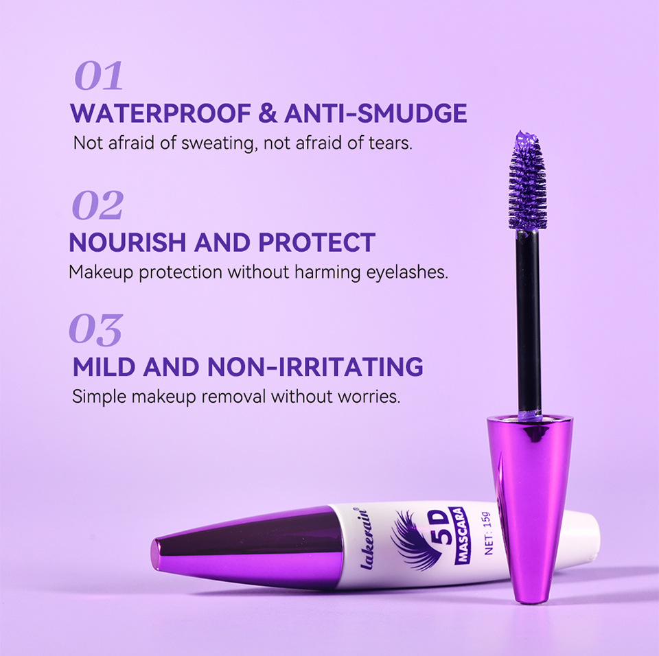 Lakerain Colored Mascara Long Curly eyelash Base Cream Specification drawing
