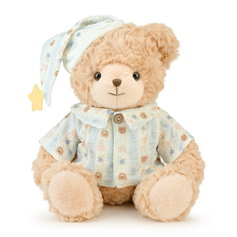 Mia transfronteriza oso muñeca juguete de peluche lindo compañero pacificador muñeca pijama oso muñeca creativa para dar a las chicas