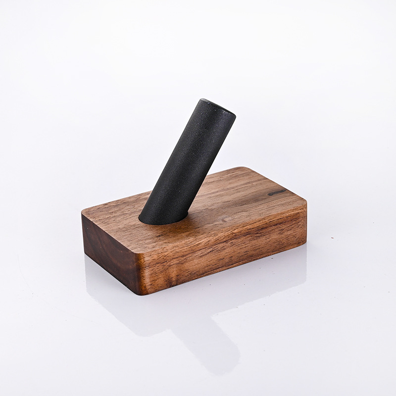 Cuarto de baño gancho de ropa de nogal negro gancho de ropa de baño gancho de toalla gancho de ropa gancho de fila oblicua gancho nórdico