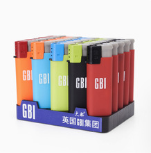 英国GBI大船充气防风直冲打火机磨砂橡胶手感高端印字厂家批发