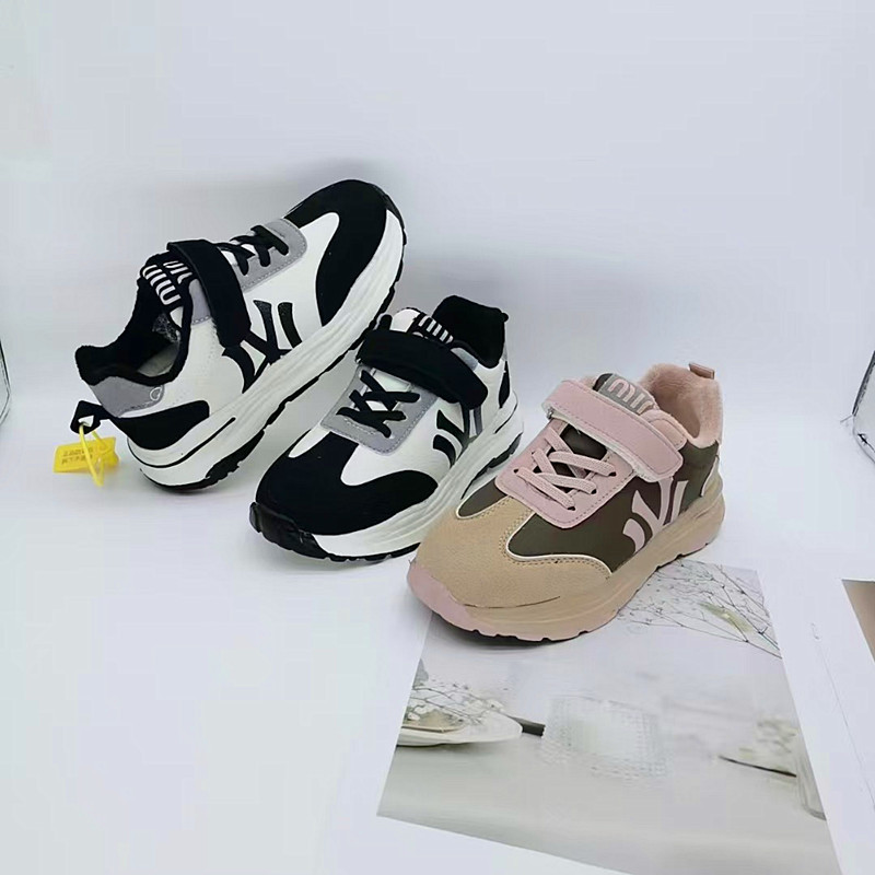 32-37 Tamaño de algodón nuevo zapatos deportivos zapatos casuales de mujer zapatos deportivos de niños zapatos de escuela primaria Agan zapatos