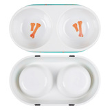 Spot Wholesale Pippi Cross -Bordder Pet Searder Овальная печать в плохую печати плотно плотно амин Double Bowl