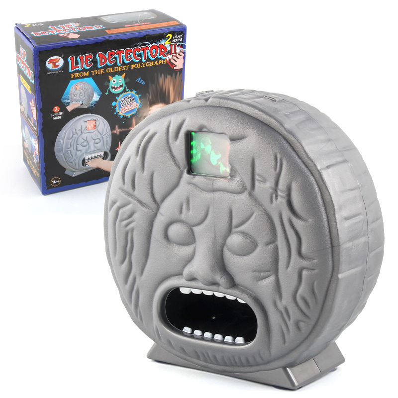 Nuevo exótico antiguo Roma detector de mentiras truco juguete multi-Persona partido parodia sonido y luz descarga eléctrica morder dedo detector de mentiras