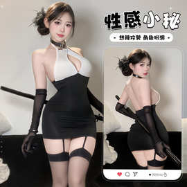 情趣内衣性感紧身包臀秘书OL制服诱惑教师套装纯欲免脱睡衣裙2137