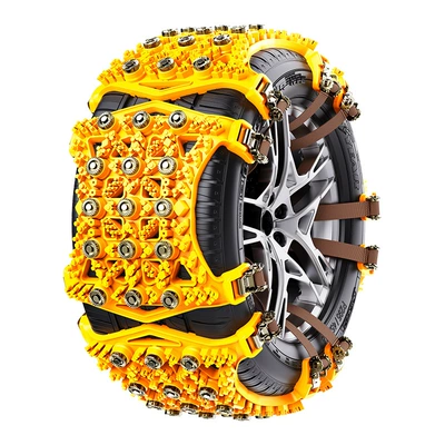 Winter Universal Off-Road Vehicle, Van, Car, Snow Anti-Skid Chain, Field-Shaped Anti-Skid Chain, Driving Out of Snow (Tire snow chain) - 1-piece-suitable-for-tire-width-165-265