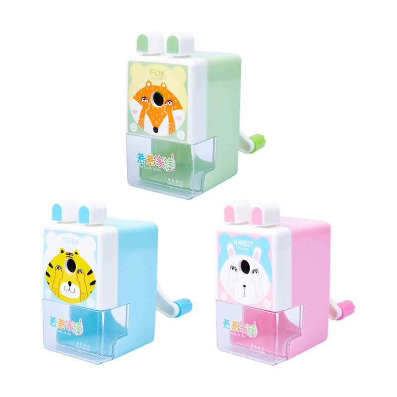 7711 vergüenza familia sacapuntas creativo Sacapuntas de lápiz de mano puede cortar color plomo sacapuntas automático