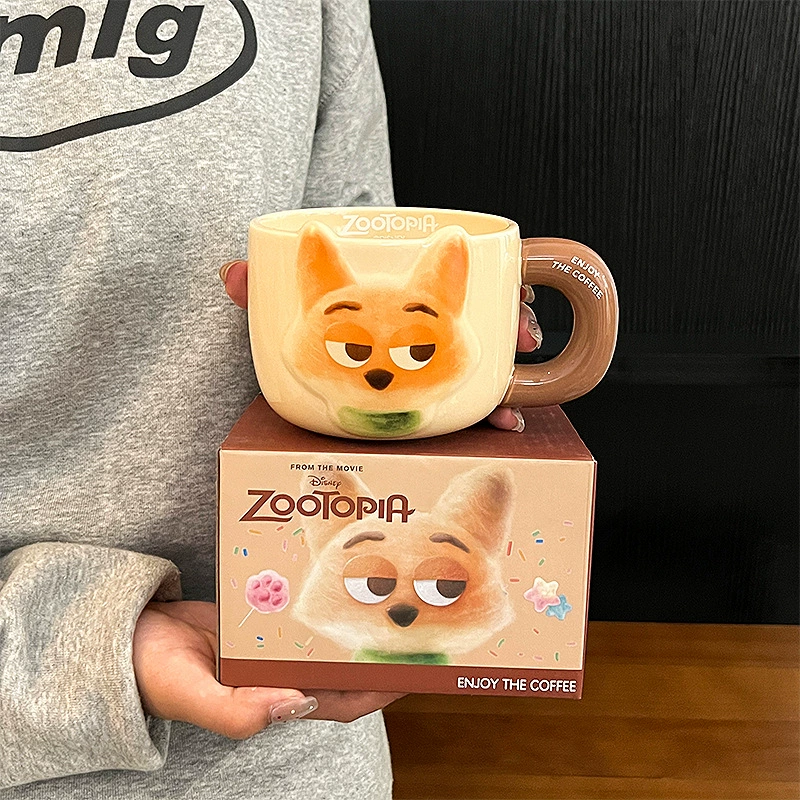 Керамическая кружка (Zootopia Judynik) — 500/650 мл, милый набор подарков с парой персонажей